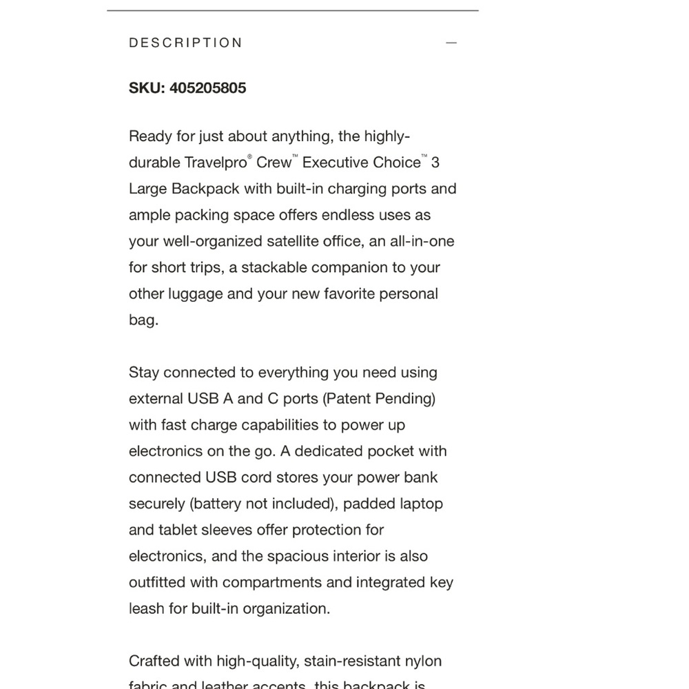 Travelpro Backpack - image 2